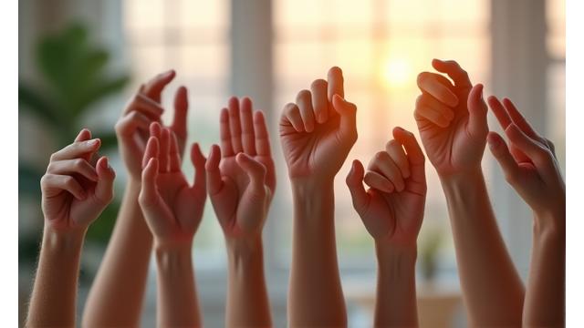 Persona che esegue esercizi di rilassamento muscolare progressivo