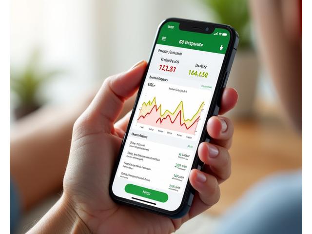 Dashboard di monitoraggio della pressione arteriosa su smartphone, che mostra i trend e lo storico delle misurazioni.